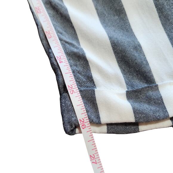 American Eagle striped pants elastic waist belted size S - Picture 8 of 8
